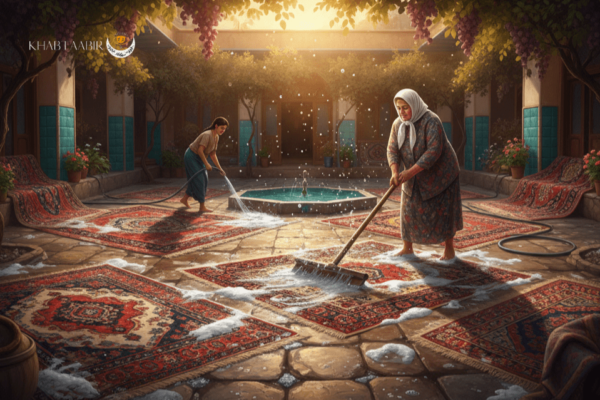 تعبیر خواب شستن فرش